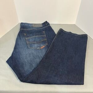 Rocawear Mens Dark Wash Straight Leg Denim Jeans Size 48 RN 106830 Cotton